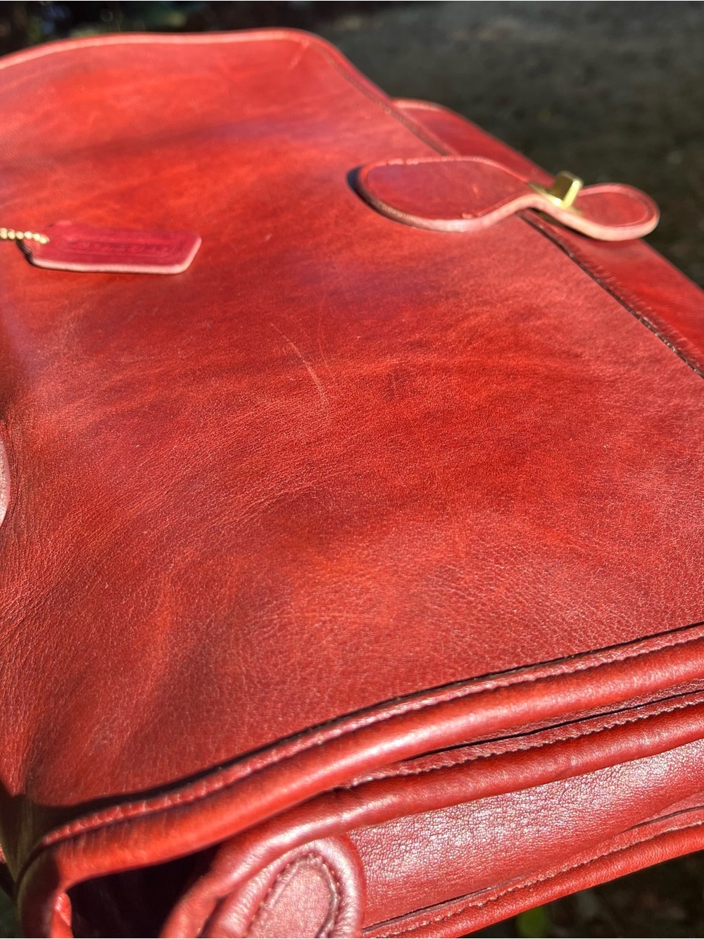 Vintage Coach Metropolitan Brief - pre-94 - United States- Bordeaux - Style 5180 - Picture 13 of 16